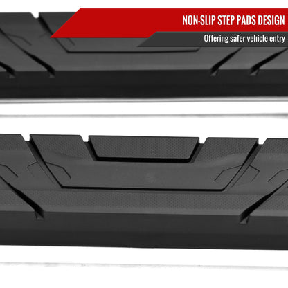 2021-2022 Chevrolet Tahoe/GMC Yukon Chrome 4" Oval Side Step Nerf Bars Running Boards