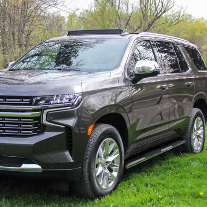 2021-2022 Chevrolet Tahoe/GMC Yukon Chrome 4" Oval Side Step Nerf Bars Running Boards