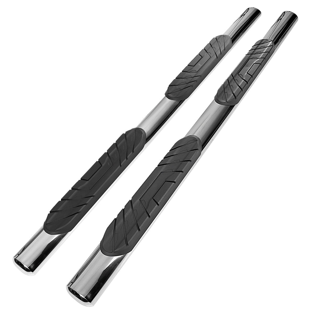 2021-2022 Chevrolet Tahoe/GMC Yukon Chrome 4" Oval Side Step Nerf Bars Running Boards