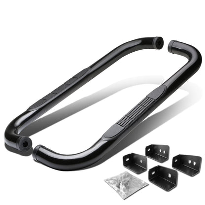 99-16 Chevrolet Silverado Standard Cab 3" Round Nerf Bars Black