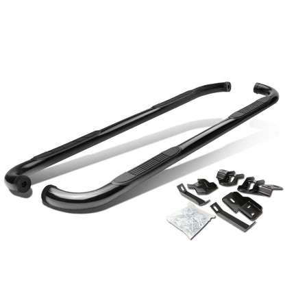 2009-2015 Dodge Ram 1500 2500 3500 3" Round Nerf Bars Crew Cab Black