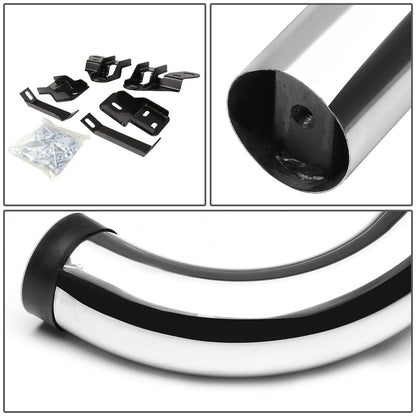 09-15 Dodge RAM 1500 2500 3500 Crew Cab 3" Round Nerf Bars Silver