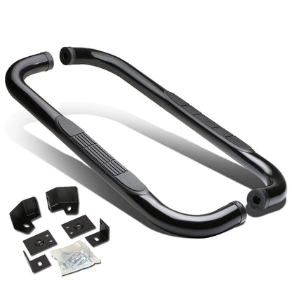 87-06 Jeep Wrangler 3" Round Nerf Bar Step Bar - Black