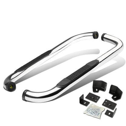 87-06 Jeep Wrangler 3" Round Nerf Bar Step Bar Chrome