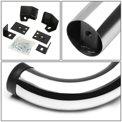 87-06 Jeep Wrangler 3" Round Nerf Bar Step Bar Chrome