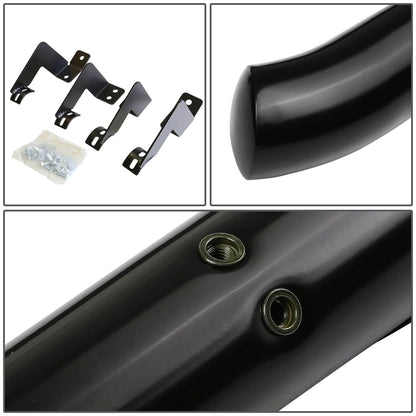 2005-2016 Toyota Tacoma Extended Cab 3" Round Nerf Bars - Black