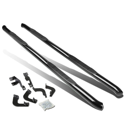 2005-2020 Toyota Tacoma Double Cab 3" Round Nerf Bars - Black