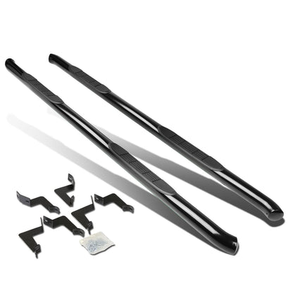 2007-2020 Toyota Tundra Double Cab 3" Round Nerf Bars - Black