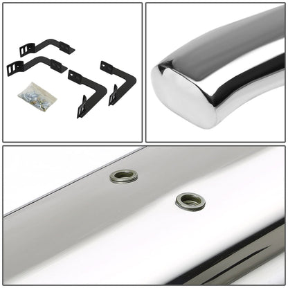 05-16 Nissan Frontier 4" Oval Nerf Bars - Silver