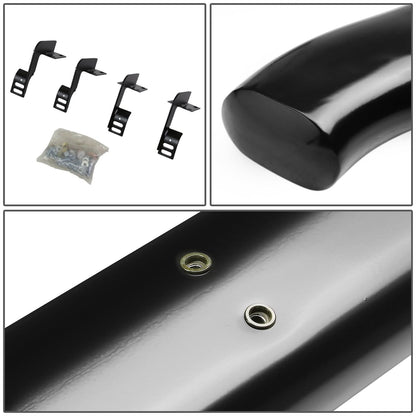 99-16 Ford F-250 F-350 Super Duty 5" Oval Nerf Step Bars Black