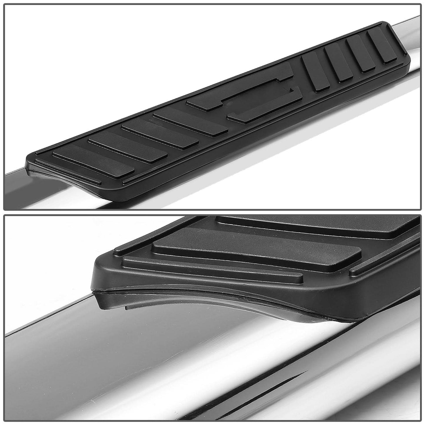 02-09 Dodge Ram 1500/2500/3500 5" Oval Silver Nerf Bars - Quad Cab