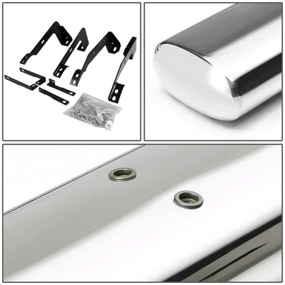 02-09 Dodge Ram 1500/2500/3500 5" Oval Silver Nerf Bars - Quad Cab