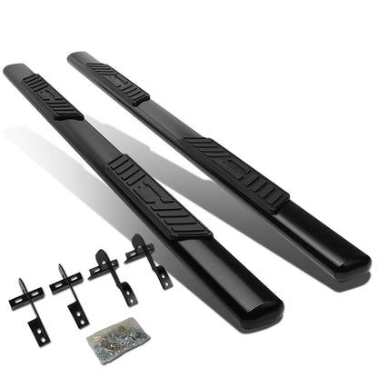 04-08 Ford F-150 / 06-08 Lincoln Mark LT 5" Oval Nerf Step Bars Black