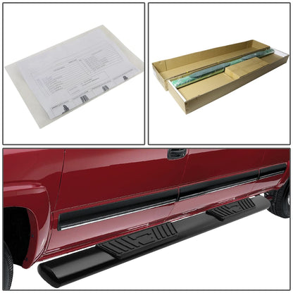 15-18 Ford F-150 SuperCab 5 Inch Oval Straight Nerf Step Bars