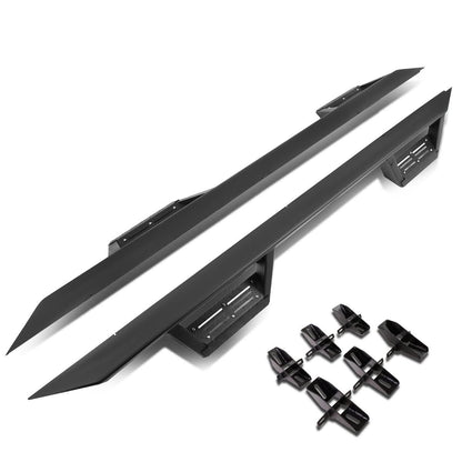 2007-2016 Jeep Wrangler 4-Door Step Down Nerf Bars - Black