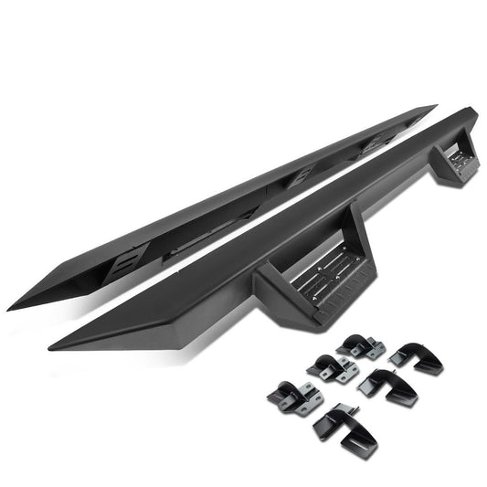 2015-2017 Ford F150 Extended Cab Step Down Nerf Bars - Black