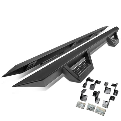 09-17 Dodge Ram 1500 Quad Cab Step Down Nerf Bars - Black