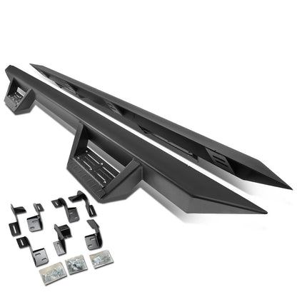 09-17 Dodge Ram 1500 Quad Cab Step Down Nerf Bars - Black