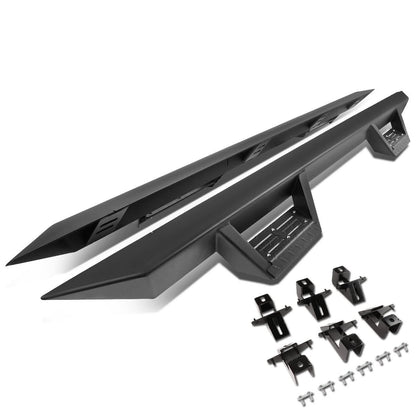 2018-2019 Jeep Wrangler JL 4-Door Step Down Nerf Bars - Black