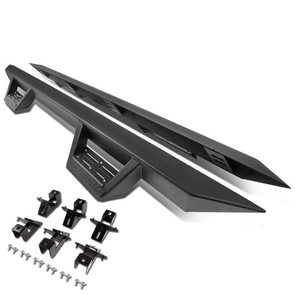 2018-2019 Jeep Wrangler JL 4-Door Step Down Nerf Bars - Black