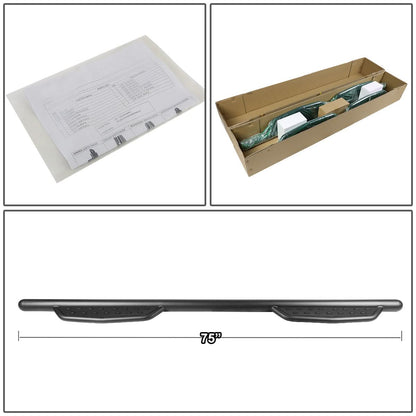 09-20 Dodge Ram 3" Round Extended Nerf Bar Step Bar - Matte Black