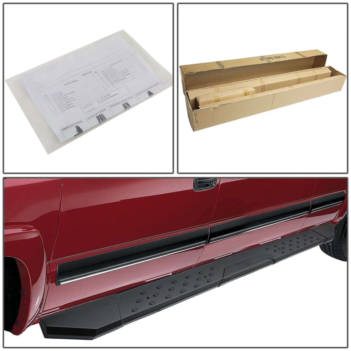 09-14 Ford F-150 Crew Cab 5.5" Straight Nerf Bars with Brackets