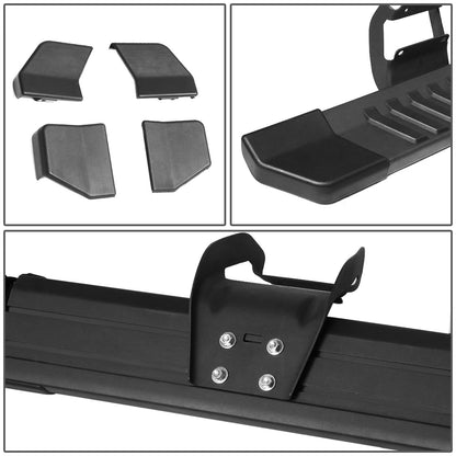 2015-2018 Ford F-150 Crew Cab 6" Oval Nerf Bar Step Bar - Black