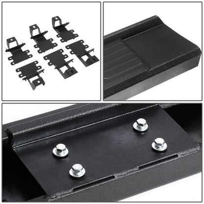 2018-2019 Jeep Wrangler 4-Door 6.25" Nerf Bar Step Bar - Black