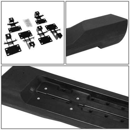 2018-2019 Jeep Wrangler 4-Door 4.5" Nerf Bars - Black