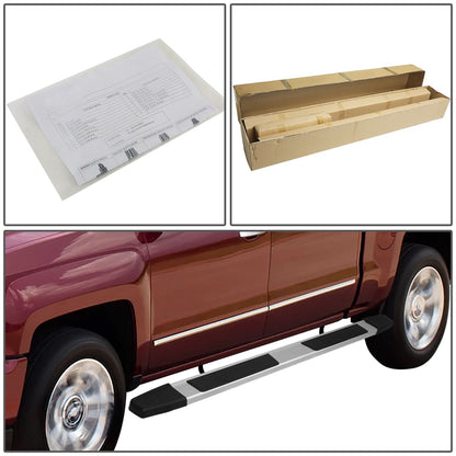 2019-2020 Chevrolet Silverado GMC Sierra 6" Aluminum Step Bars Chrome