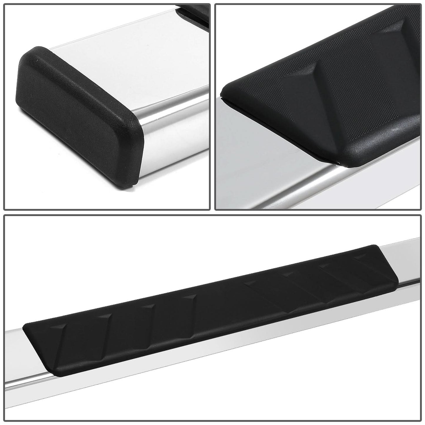 2015-2020 Ford F-150 F-250 F-350 Crew Cab 5" Nerf Bars Chrome/Black