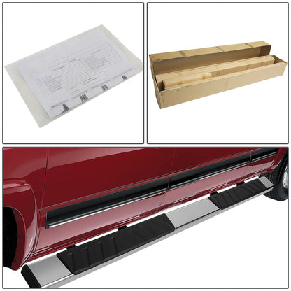 2005-2021 Toyota Tacoma Crew Cab 5" Nerf Bars - Chrome/Black