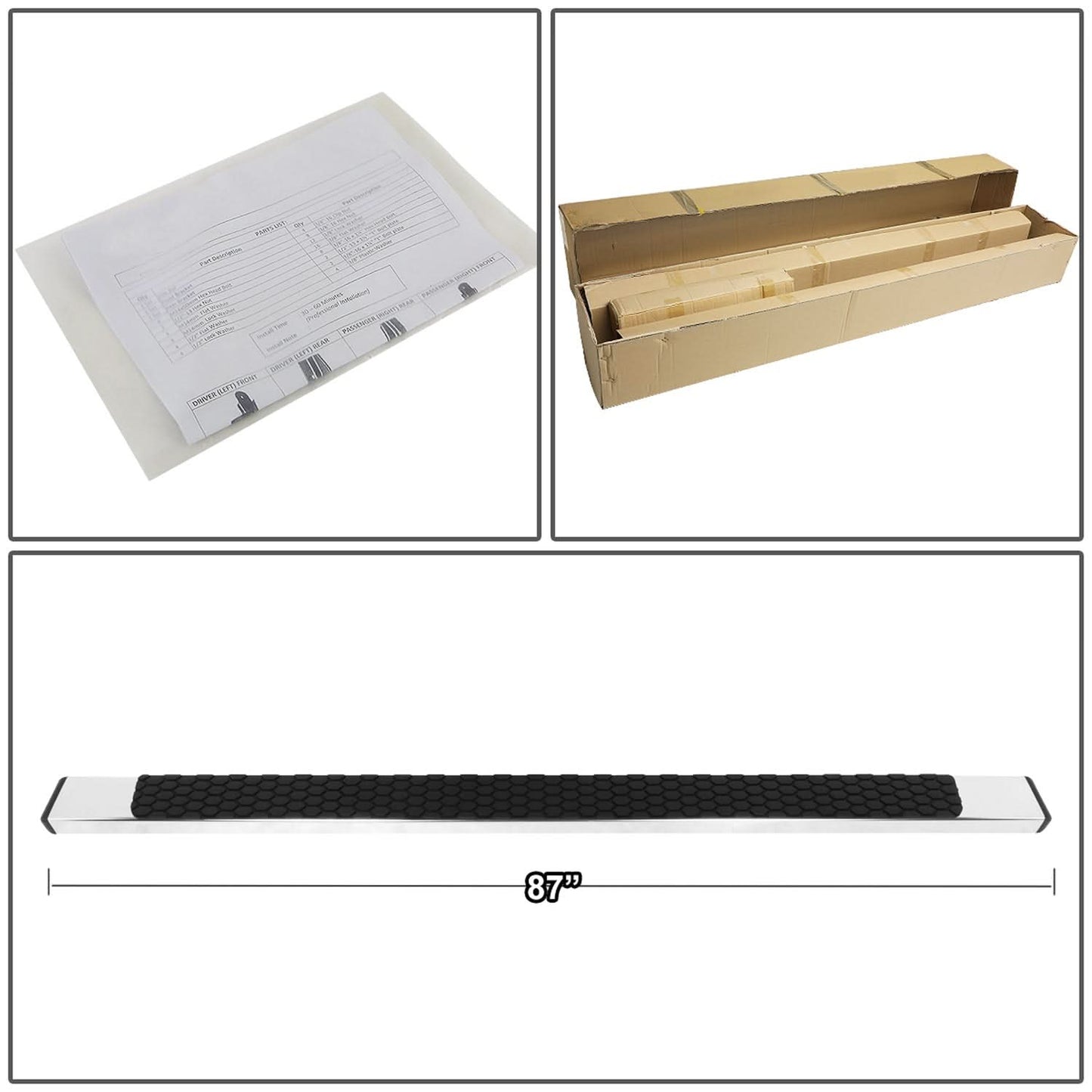 09-18 Dodge Ram 1500 / 11-20 Ram 2500 3500 5" Nerf Bar Step Honeycomb