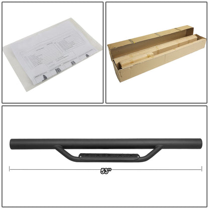 07-18 Jeep Wrangler JK 2-Door 3" Drop Side Nerf Bar Step Bar Black