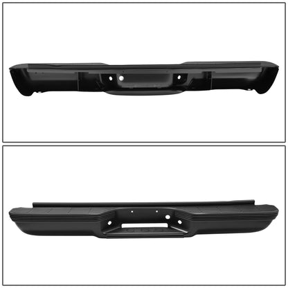 92-99 Chevrolet Suburban Rear Step Bumper - Black with Strip Hole
