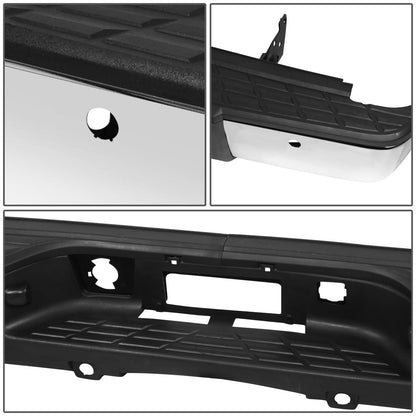 07-13 Chevy Silverado GMC Sierra 1500 Rear Step Bumper Chrome Steel
