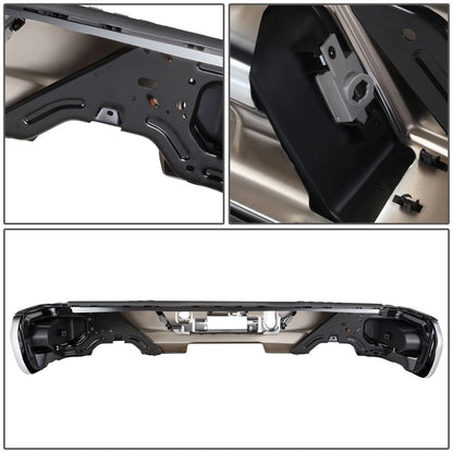 2019-2023 Chevrolet Silverado GMC Sierra Corner Step Rear Bumper Chrome