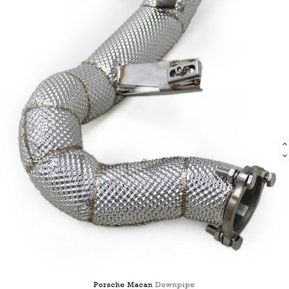 Straight Free Flow Stainless Steel Down Pipes for Porsche Macan Turbo GTS 3.6T