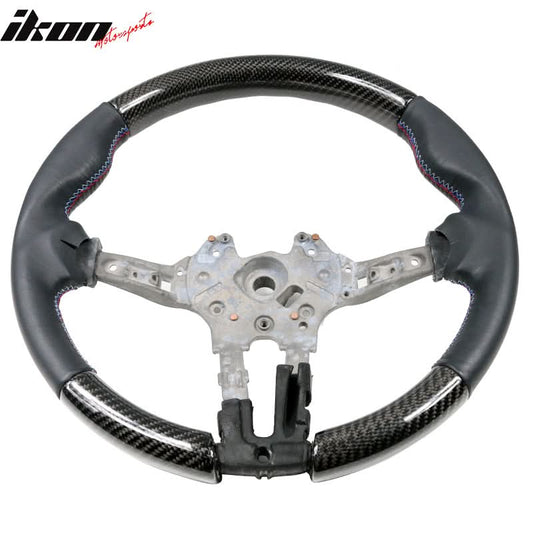 2015-2021Â BMW F80 F82 M Stitch Matte CF Steering Wheel Leather Cover