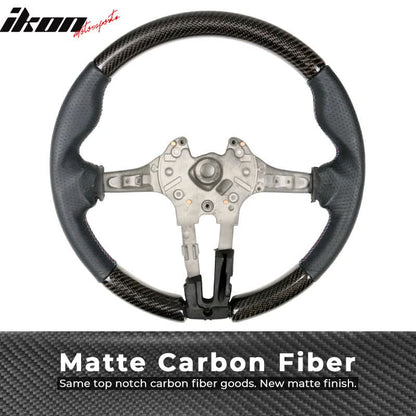 2015-2021 BMW Steering Wheel Matte Carbon Fiber + Perforated Leather