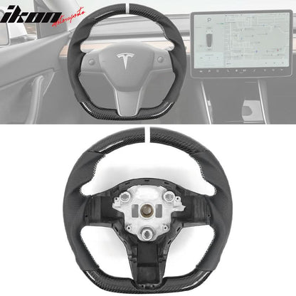 2017-2023 Tesla 3 Y Carbon Fiber Steering Wheel