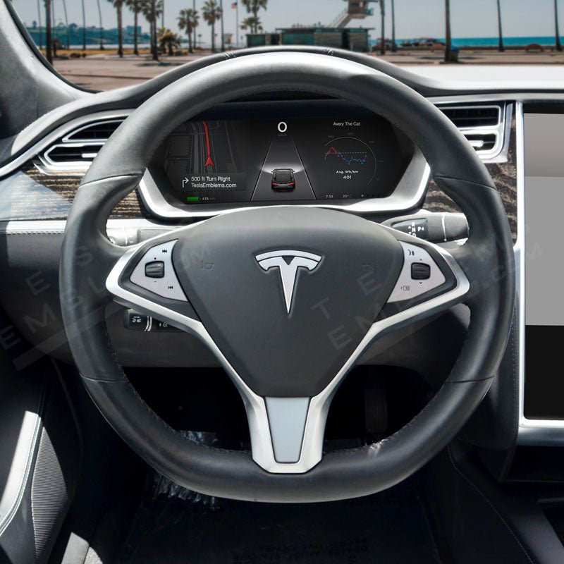 KPMF Matte Aurora Pearl Tesla Steering Wheel Wrap | Model S