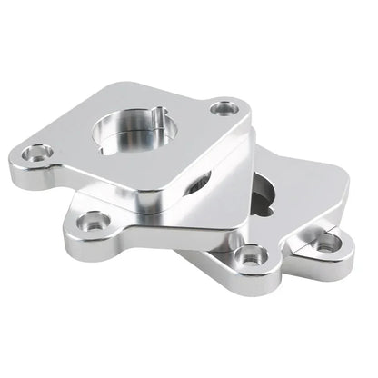 VW / Audi 1.8T 20V to 2.0 TFSI / R8 Coilpack Adapter Plate Set Billet Aluminum (Silver) for A3 / S3 / A4 / A6 / TT MK1 / Golf MK4 / GTI / Jetta / Beetle / Passat 1996 - 2011