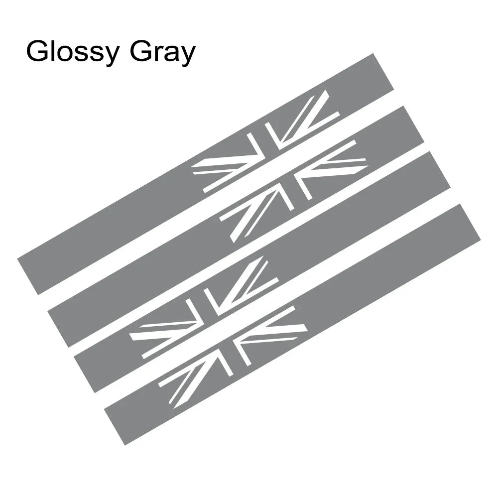 Union Jack Door Side Stripe Decal for Mini Cooper S (R55, R56, F55, F54, F60, R57, R59) | England Flag Vinyl