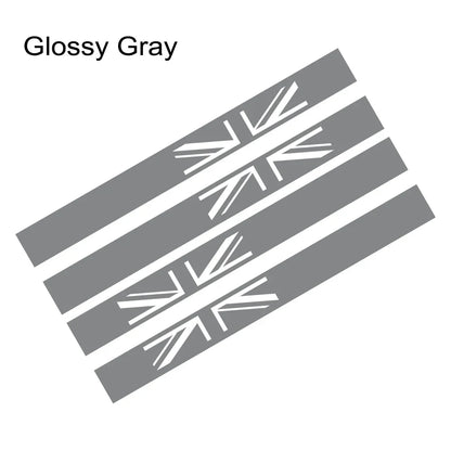 Union Jack Door Side Stripe Decal for Mini Cooper S (R55, R56, F55, F54, F60, R57, R59) | England Flag Vinyl