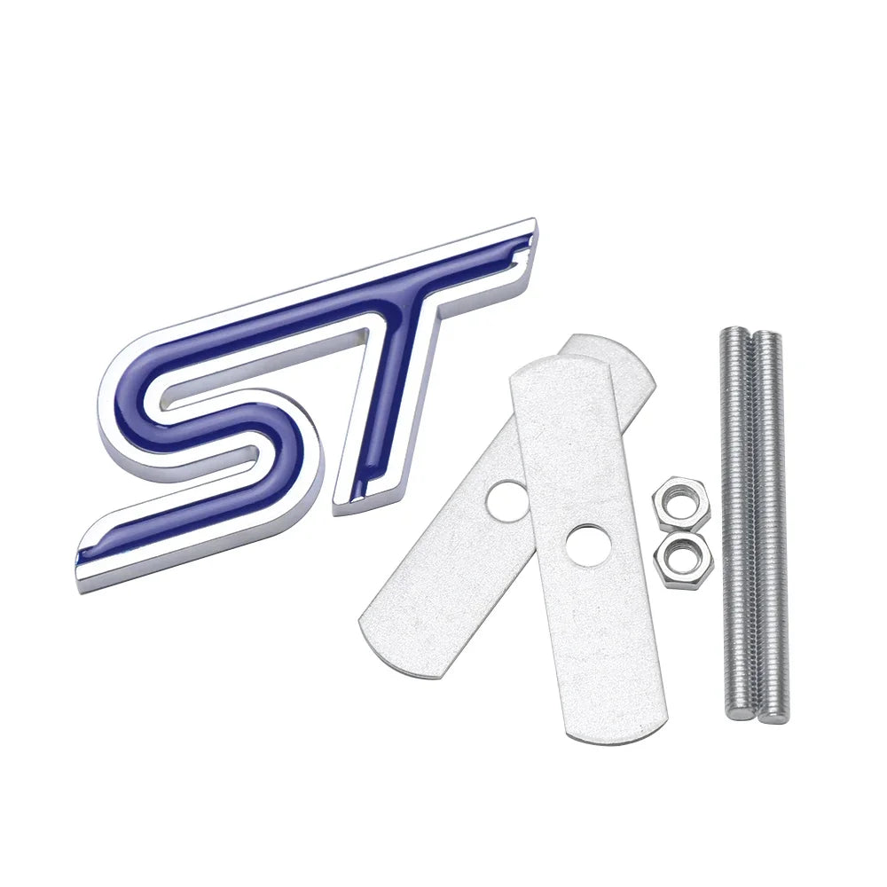 Aluminum Alloy ST Emblem | Grille, Body & Trunk Sticker for Ford ST Models