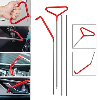 Car Door Tool Kit with Air Wedge Pump and Long Reach Grabber