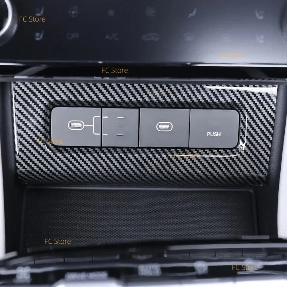 For Hyundai Tucson NX4 2025 2026 Center Console USB Port Frame Trim