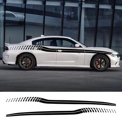 Sport Stripe Waistline Decal for Dodge Charger | Vinyl Film Styling Body Sticker