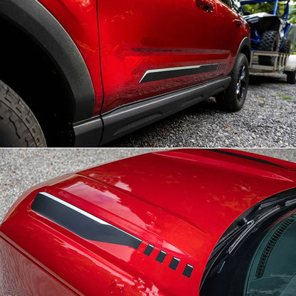 Hood Scoop Racing Stripe Decal for Ford Bronco Sport (2021+) | Vinyl Bonnet Body Graphic